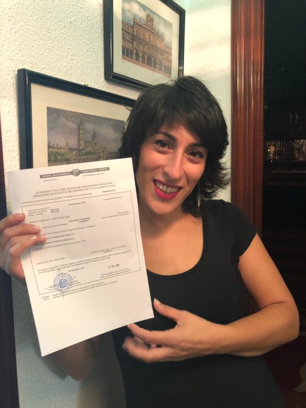 Student with degree